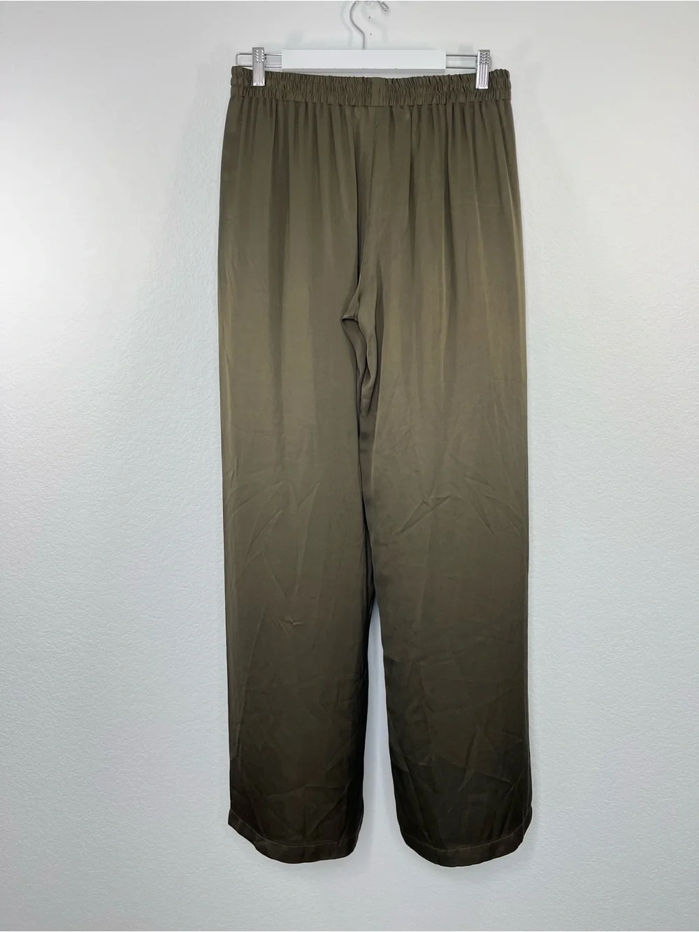 Trina Turk NEW Wide leg Pant Olive Pull on style size Medium - Picture 4 of 9